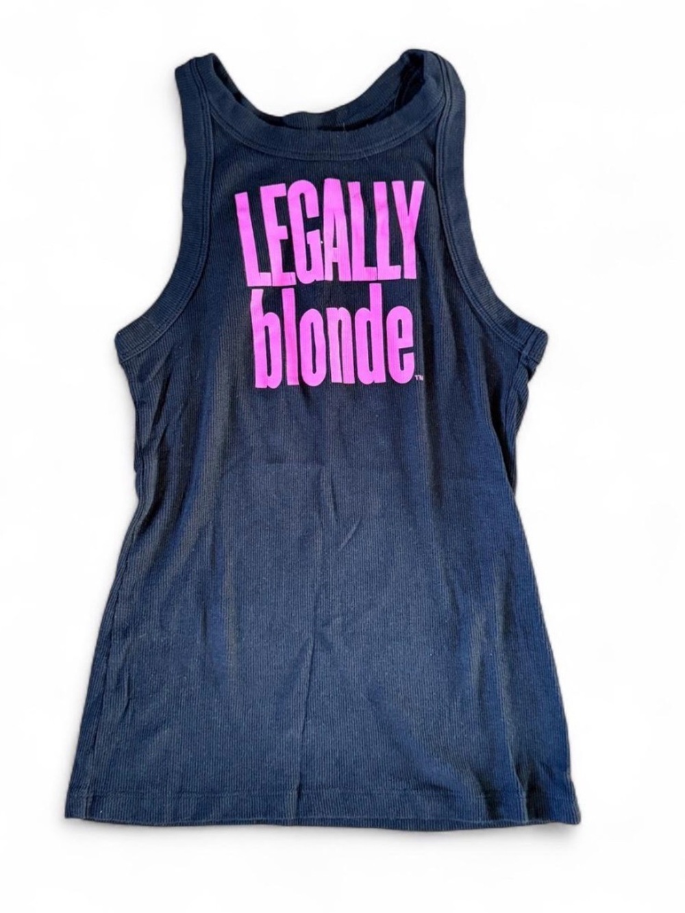 Legally Blonde Graphic Tank - Black with Pink Text